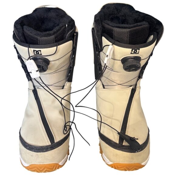 DC Control BOA Snowboard Boots Vibram Sole White Black Men’s Size 10 - Picture 2 of 10
